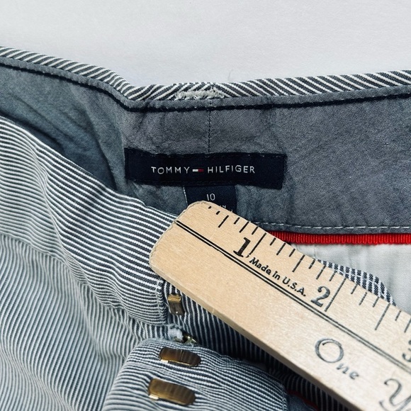 TOMMY HILFIGER Cotton Denim Pinstripe Shorts - Picture 2 of 5